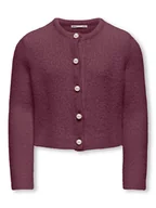 Swetry damskie - KIDS ONLY Kardigan "Piumo" w kolorze fioletowym - miniaturka - grafika 1