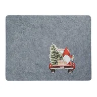 Obrusy i serwetki - Podkładka filcowa 45 x 35 cm auto szary / beżowy - miniaturka - grafika 1