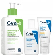 Kremy do twarzy - CeraVe Nawilżający Krem do Twarzy Spf 50 52ml Emulsja Nawilżająca 236ml - miniaturka - grafika 1