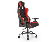 Fotele gamingowe - Fotel gamingowy DRAKE czerwony/czarny - miniaturka - grafika 1