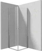 Kabiny prysznicowe - Kabina prysznicowa Deante Kerria Plus 90x90 kwadratowa chrom połysk transparentne uniwersalna KKN0W09W09 - miniaturka - grafika 1