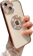 Etui i futerały do telefonów - INF Eleganckie etui na telefon komórkowy Sparkle & Bling Różowe złoto iPhone 14 Pro Max - miniaturka - grafika 1