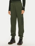 Spodnie sportowe damskie - Champion Spodnie dresowe 117499 Khaki Regular Fit - miniaturka - grafika 1