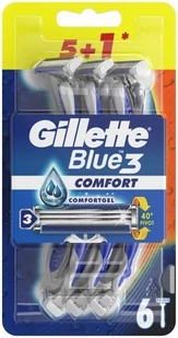 Gillette -  Maszynki do golenia Blue3 Comfort  5+1szt - Maszynki do golenia i wkłady - miniaturka - grafika 1