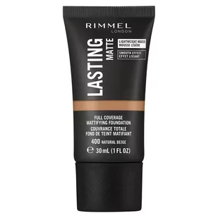 Rimmel Podkład Lasting Matte Foundation 400 Natural Beige - Podkłady do twarzy - miniaturka - grafika 1