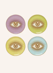 Jonathan Adler Podkładki Le Wink, 4 Szt. blau - Dekoracja stołu - miniaturka - grafika 1