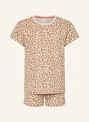 Piżamy dla dziewczynek - Sanetta Krótkie Piżamy beige - miniaturka - grafika 1