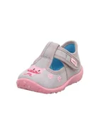 Kapcie damskie - Superfit Kapcie dla chłopców i dziewczynek, szare 2520, 20 EU - miniaturka - grafika 1