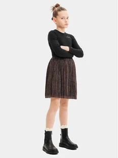 Desigual Sukienka codzienna 23WGVK14 Czarny Regular Fit - Sukienki i spódniczki dla dziewczynek - miniaturka - grafika 1