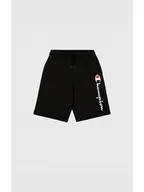 Spodenki damskie - Champion Szorty dresowe w kolorze czarnym - miniaturka - grafika 1