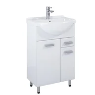 Szafki łazienkowe - Szafka podumywalkowa Iga 55 2D 1S White HG NN Elita - miniaturka - grafika 1