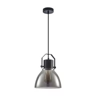 Lampy sufitowe - Darlena lampa wisząca 1-punktowa czarna/grafitowa PND-22371-1-BK+SG - miniaturka - grafika 1