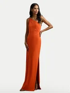 Sukienki - LAUREN RALPH LAUREN Sukienka wieczorowa 253751483033 Pomarańczowy Slim Fit - miniaturka - grafika 1