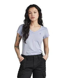G-STAR RAW Eyben Slim T-shirt damski z dekoltem w serek, Szary (Icelandic Blue Gd D21314-b059-g240), M - Koszulki i topy damskie - miniaturka - grafika 1