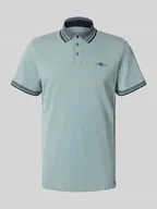 Koszulki męskie - Koszulka polo o kroju regular fit z paskami w kontrastowym kolorze - miniaturka - grafika 1