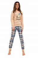 Piżamy damskie - CORNETTE PIŻAMA DAMSKA DR 671/425 BEARS L BEŻ - miniaturka - grafika 1