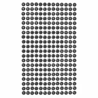 Zabawki kreatywne - Kryształki samoprzylepne black 6mm 260szt - Dalprint - miniaturka - grafika 1