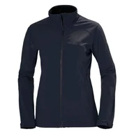 Bluzy sportowe damskie - Damski Softshell HELLY HANSEN W PARAMOUNT SOFTSHELL JACKET 62925_597 – Granatowy - miniaturka - grafika 1
