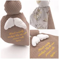 Pamiątka Chrztu Świętego - Aniołek - personalizowana przytulanka (kolory, tkaniny) - miniaturka - grafika 1