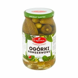 Urbanek ogórki konserwowe 920g 5900907000583 - Warzywa w marynacie - miniaturka - grafika 1