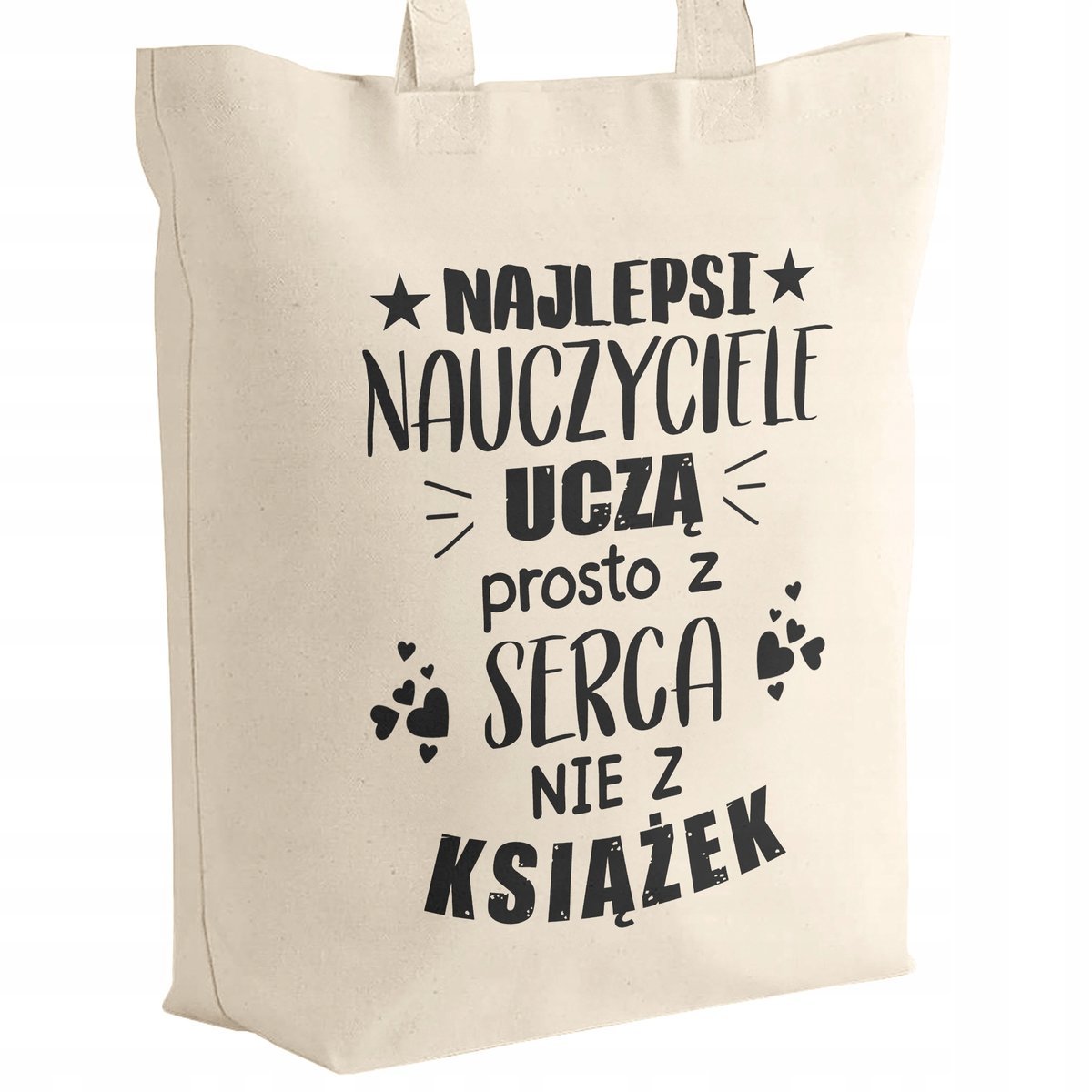 Torba bawełniana z dnem Dzień Nauczyciela Dla Nauczyciela Nauczycielki