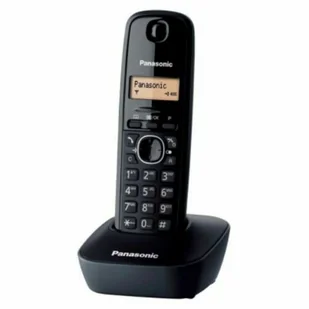 Telefon Bezprzewodowy Panasonic KX-TG1611SPH Czarny Bursztyn - Telefony stacjonarne - miniaturka - grafika 1