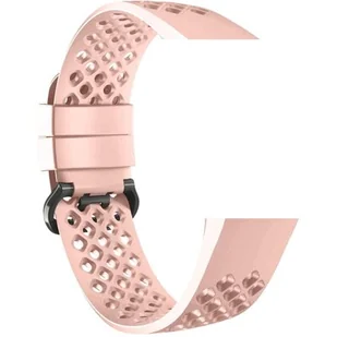 Devia Pasek Deluxe Sport Mesh do Fitbit Charge 3 / Charge 4 pink S - Akcesoria do smartwatchy - miniaturka - grafika 1