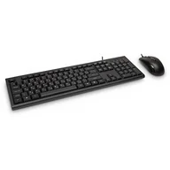Zestawy myszka + klawiatura - Inter-Tech KM-3149R klawiatura Dołączona myszka USB QWERTY Rosyjski, US English Czarny - miniaturka - grafika 1