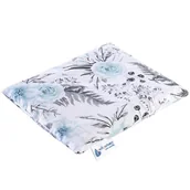 Termofory - MEDI PARTNERS Termofor z pestek wiśni dla dorosłych kwiaty szare 25x20cm - miniaturka - grafika 1