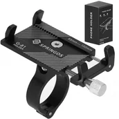 Akcesoria rowerowe - Uchwyt na telefon do roweru aluminiowy Springos - miniaturka - grafika 1