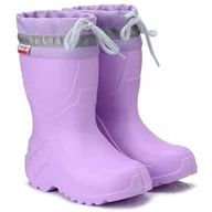 Buty dla dziewczynek - Kalosze dziecięce piankowe fiolet roz. 24/25 - miniaturka - grafika 1
