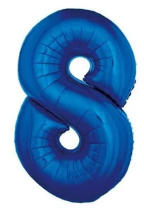 GoDan Balon foliowy cyfra 8, 34", niebieska FG-C85N8 - Balony i akcesoria - miniaturka - grafika 2
