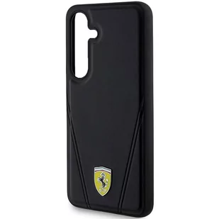 Ferrari FEHMS24SP3BAK S24 S921 czarny/black hardcase Hot Stamp V Lines MagSafe - Etui i futerały do telefonów - miniaturka - grafika 2