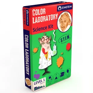 Zestaw do robienia eksperymentów The Purple Cow Einstein - Laboratorium kolorów - Mały naukowiec - miniaturka - grafika 1