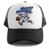 Czapki i chusty sportowe męskie - Czapka z Daszkiem WHAT'S UP DOC Dla Fana Kreskówek Wzory Biało Czarna - miniaturka - grafika 1