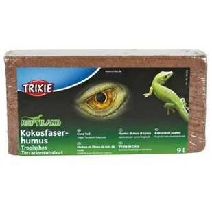 TRIXIE Podłoże Humus z włókien kokosa - prasowane - Podłoże do terrarium - miniaturka - grafika 1