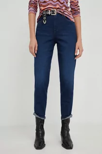 Spodnie damskie - Wrangler jeansy Mom Medussa damskie high waist - grafika 1