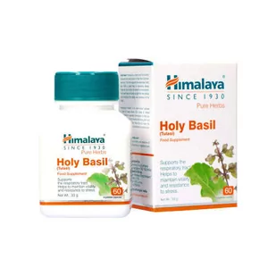 Himalaya SUPLEMENT PROZDROWOTNY HIMALAYA HOLY BASIL 60 CAPSULES - Układ nerwowy - miniaturka - grafika 1