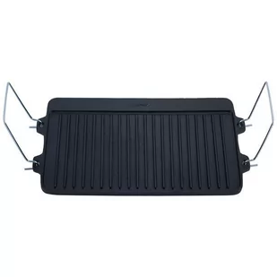 Płyta Żeliwna Grill Ruszt 25x40 Patelnia Grillowa - Patelnie - miniaturka - grafika 1