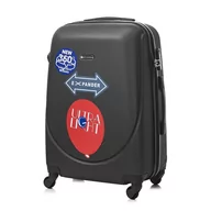 Walizki - Duża walizka podróżna BETLEWSKI Czarny BWA-001 L - miniaturka - grafika 1