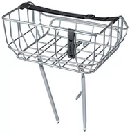 Koszyki rowerowe - Basil Portland Front Basket 25l, srebrny 2022 Kosze na kierownicę - miniaturka - grafika 1