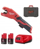 Narzędzia warsztatowe - Milwaukee M12 PCSS-202C akumulatorowy obcinak do rur 12-28 mm 12V 2x2,0Ah Li-Ion w walizce 4933479242 - miniaturka - grafika 1