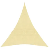 Pawilony ogrodowe - vidaXL Żagiel przeciwsłoneczny, 160 g/m, beżowy, 4x5x5 m, HDPE vidaXL - miniaturka - grafika 1