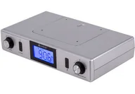 Radiobudziki - Radio Kuchenne Podszafkowe Zegar Bluetooth Srebrne - miniaturka - grafika 1