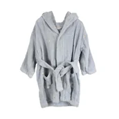 Szlafroki dla dzieci - Filibabba Szlafrok z haftem (3-4 l) Pearl blue - miniaturka - grafika 1