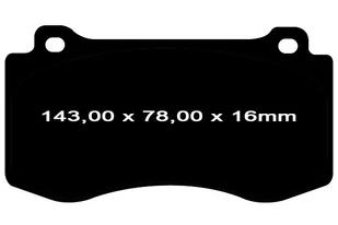 Klocki hamulcowe przednie EBC Ultimax2 Dodge Challenger Scat Pack - Klocki hamulcowe - miniaturka - grafika 4