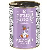 Mokra karma dla kotów - Dolina Noteci, Natural Taste Puszka dla Kota Kaczka Dziwaczka 400g - miniaturka - grafika 1
