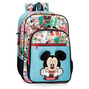 Plecaki szkolne i tornistry - Disney Mickey Be Cool Plecak szkolny 13.68L Niebieski 30x38x12 cms Poliester, niebieski, Mochila Escolar Adaptable a Carro, Plecak szkolny adaptacyjny do wózka - miniaturka - grafika 1