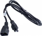 Kable - Kabel zasilający Akyga Kabel zasilający Akyga AK-NB-09A IEE C5 - C14 do notebooka (koniczynka) 250V/50Hz 2,5A 1,5m czarny - miniaturka - grafika 1