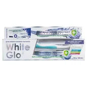 Szczoteczki do zębów - White Glo WHITE GLO_SET Antibacterial Protect Whitening Toothpaste antybakteryjna pasta do zębów 150g/100ml + szczoteczka 9319871001704 - miniaturka - grafika 1